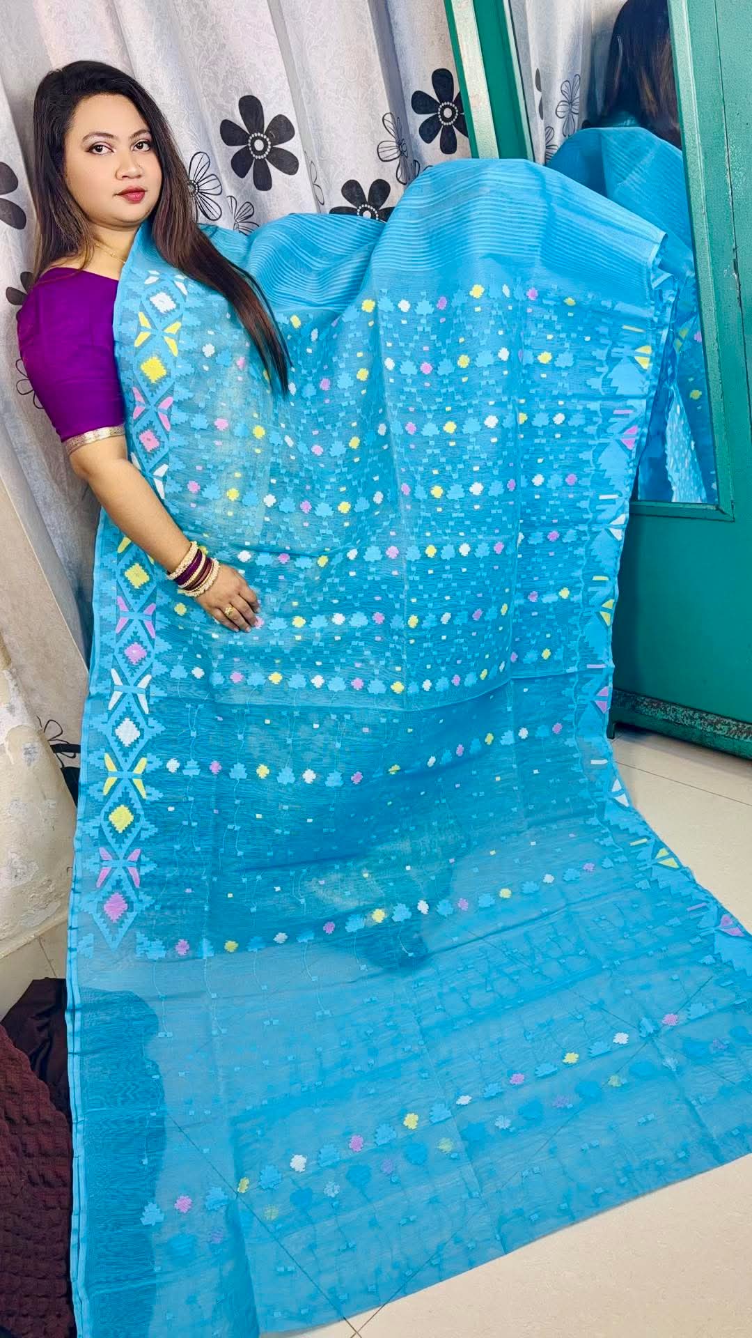 60/80 Count Premium Jamdani Saree