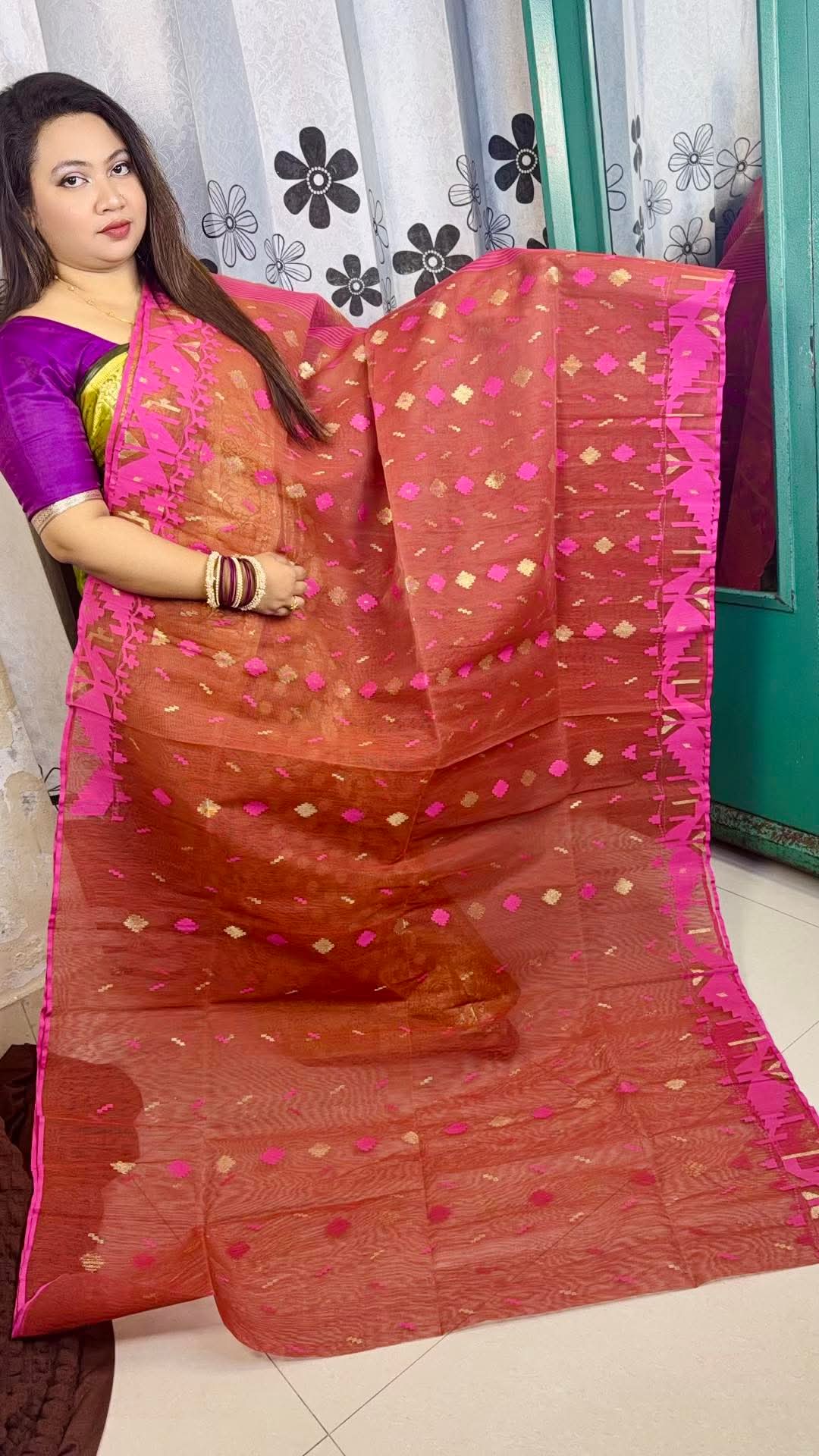 60/80 Count Premium Jamdani Saree