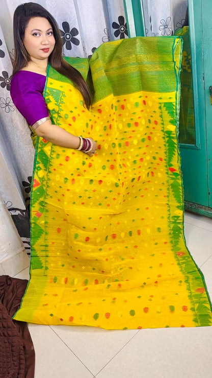 60/80 Count Premium Jamdani Saree