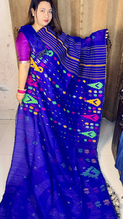 প্রিমিয়াম ৬০ কাউন্ট অরিজিনাল ঢাকাই জামদানি শাড়ি