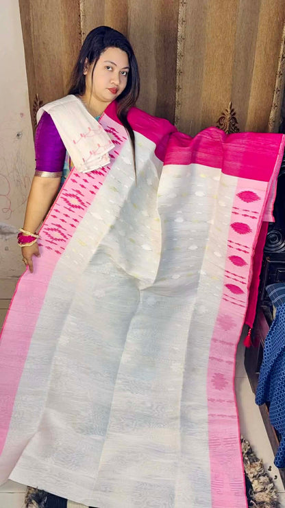 প্রিমিয়াম ৪০/৬০ কাউন্ট অরিজিনাল ঢাকাই জামদানি শাড়ি