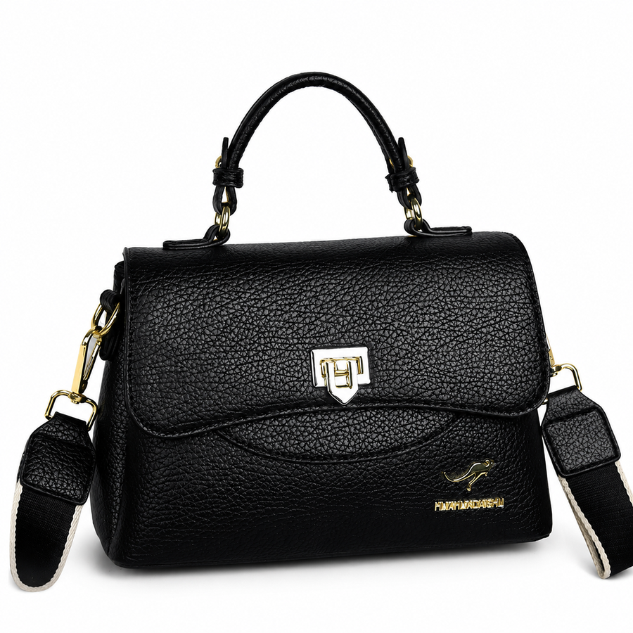 Premium Black Textured Handbag for Women - প্রিমিয়াম ব্ল্যাক টেক্সচার্ড হ্যান্ডব্যাগ ফর উইমেন