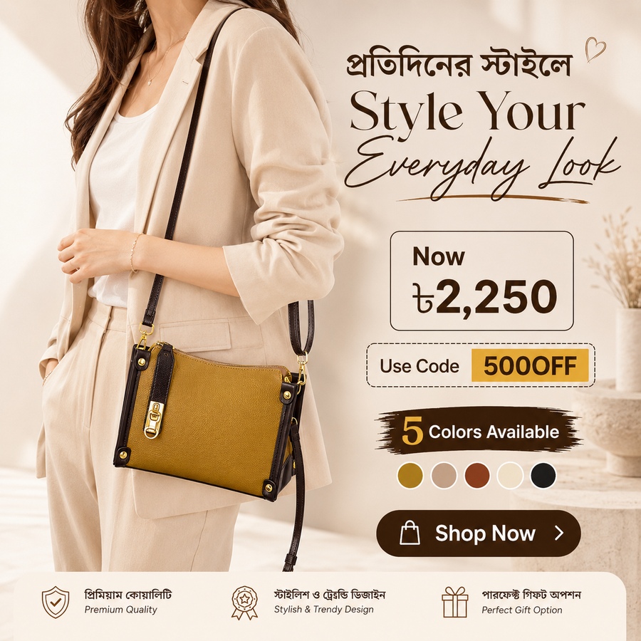Elegant Mini Shoulder Bag for Women – 5 Color Options