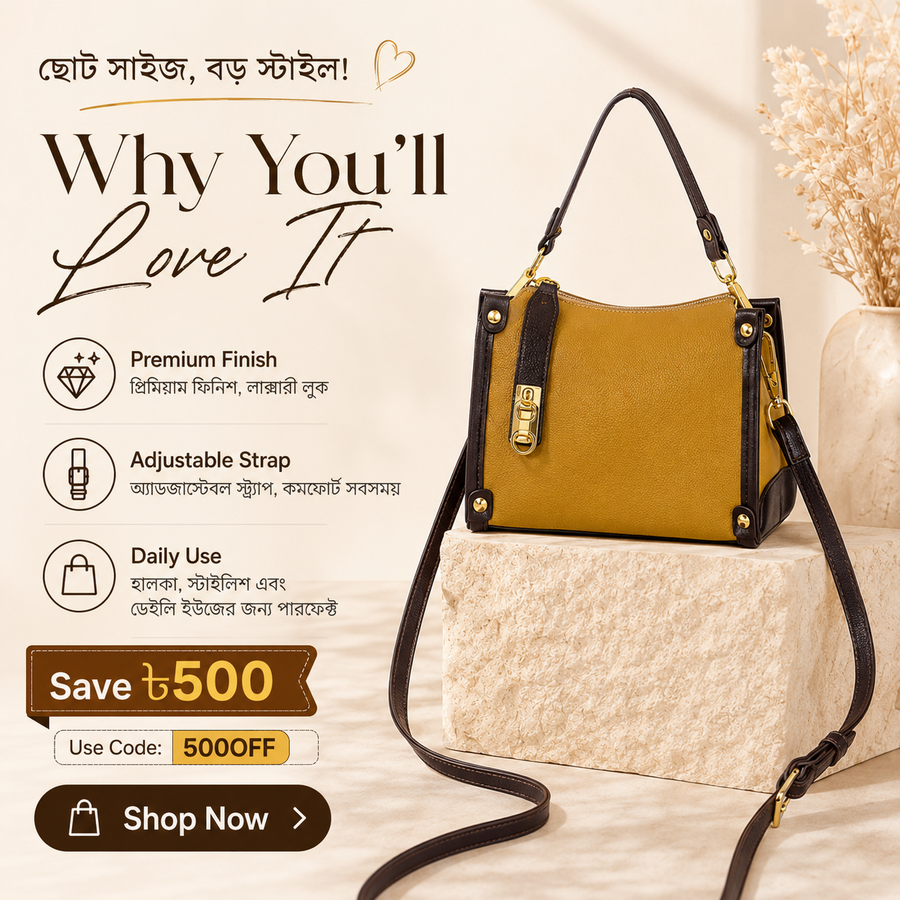 Elegant Mini Shoulder Bag for Women – 5 Color Options