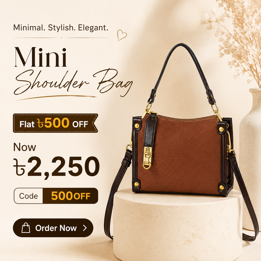 Elegant Mini Shoulder Bag for Women – 5 Color Options