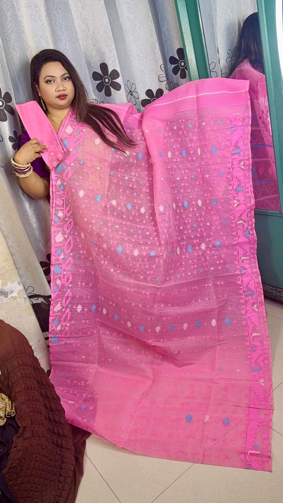 60/80 Count Premium Jamdani Saree